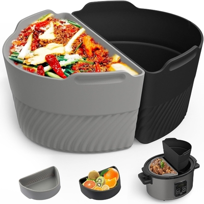 Ein guter Preis. 6 Quart Oval Silikon Langsamkocher Auskleidung Wiederverwendbarer Trennschalter Einsatz für Crockpot Online