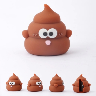 Ein guter Preis. Kacke Handbuch Bleistiftschärfer für Kinder Kawaii Schulmaterialien Bürobedarf Geschenk Mini-Silicon-Schreibwaren Online