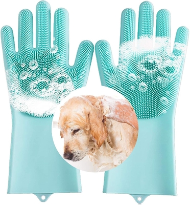 Ein guter Preis. Magic Silicone Geschirrspüler 2 in 1 Wiederverwendbare Gummihandschuhe Hitzebeständiges Küchengerät Für Haustierbürste Online
