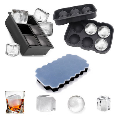 Ein guter Preis. Silikon-Eiswürfel 3 Packungen - Große Silikon-Eiswürfel Formen mit undichtem Deckel abnehmbare Quadrat Ice Cube Tray und BPA-frei für Cocktail, Whisky, stapelbares flexibles Eis Online