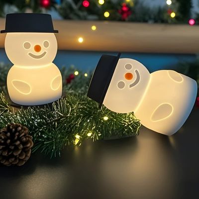 Ein guter Preis. Schneemann Silikon Nachtlicht für Kinder - Touch Control, Wiederaufladbar LED Online