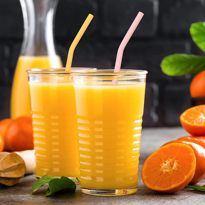 Flexible ungiftige besonders lange Silikon-Strohe, vielseitige wiederverwendbare Gummistrohe