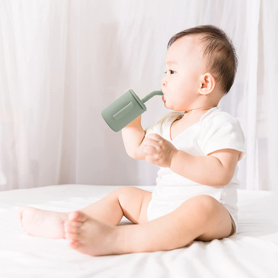 Microwaveable Silikon-Küchen-Produkt-Baby-Schale mit Straw Reusable