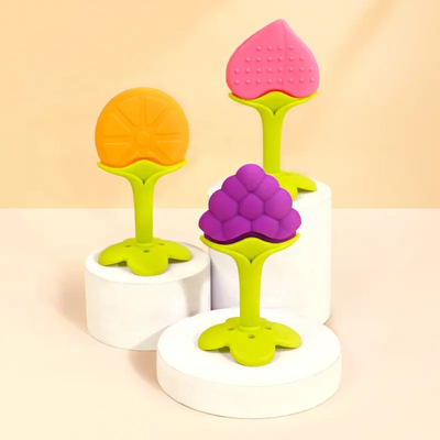 Ein guter Preis. Wiederverwendbares geruchloses Baby-Silikon Teether, vielseitiges sensorisches Zahnenspielzeug Online