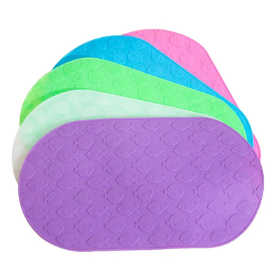 Ein guter Preis. Dauerhafte Silikon-Mehrfarbendusche Mat With Suction Cup Portable Online