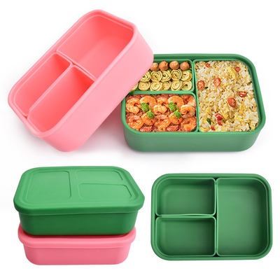 Ein guter Preis. Shatterproof harmlose Silikon-Mittagessen-Behälter, Microwaveable Silikon-Magazin Online