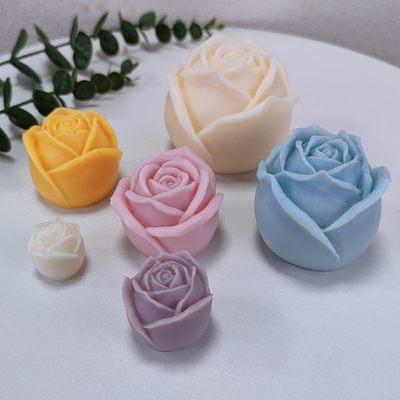 Ein guter Preis. Rosenblumenkerzen Formen, 3D-Rosenblumen Silikon Formen für DIY Epoxidharz Gießseife Eiswürfel und Handwerk Dekoration Online