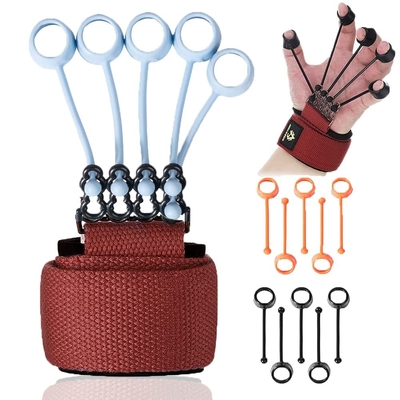 Ein guter Preis. Verstellbarer Finger Exerciser BPA FREE Silikon Banner Handgrip Stärke Trainer Finger Resistcd Handstärker Online