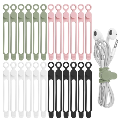 Ein guter Preis. Silikon-Kabelmanagement-Organisator Mehrzweck-Elastischer Kabel-Organisator zum Bündeln und Befestigen von Kabelschnüren Online