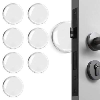 Ein guter Preis. Wandschutzschild Transparent rundes Silikon-Schutzschild Türstopper Wandschutz Online
