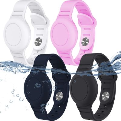 Ein guter Preis. Wasserdichtes AirTag-Armband aus Silikon Online