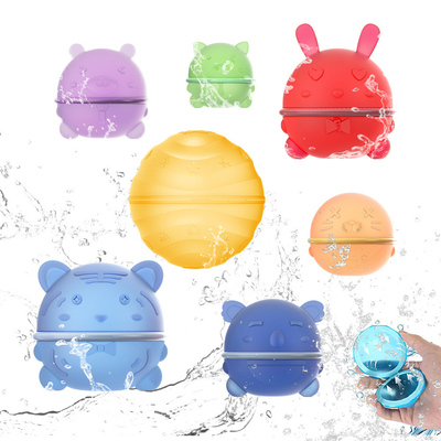 Ein guter Preis. Wiederverwendbare Wasserballons Wiederauffüllbare Wasserbombe Weiches Silikon Wasserballon Schnelle Füllung & Selbstversiegelung Online