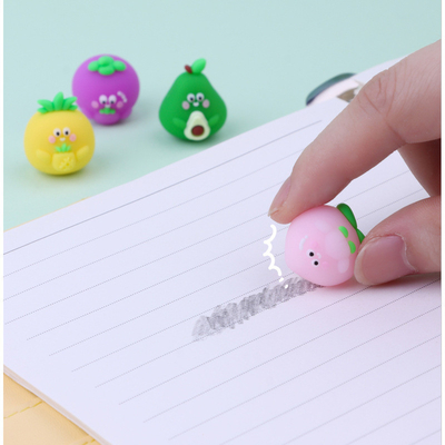 Nicht-toxische weiche Bleistift-Rasierer Schönes Einhorn-Cartoon-Design für Kinder Lernen und Spiel Belohnungen