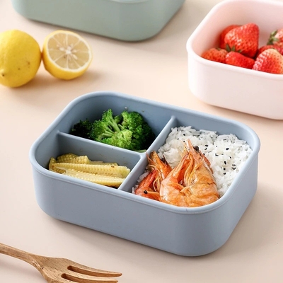 Ein guter Preis. Silikon-Bento-Box für Kinder, Kleinkinder und Erwachsene - Mikrowelle, Geschirrspüler, Gefrierschrank und Ofenfach - Mittagessen, Snack Online