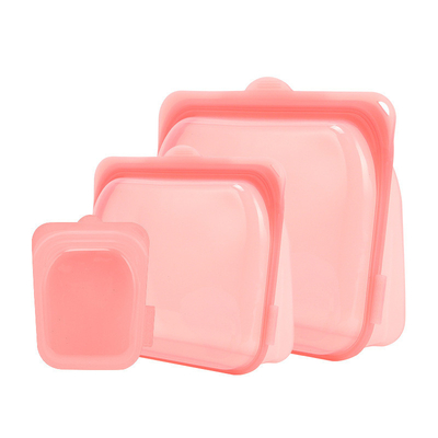 Stand-up Platin-Food-Grad Silikon wiederverwendbarer Lagertasche undicht Spülmaschine Silikon-Lunchbox