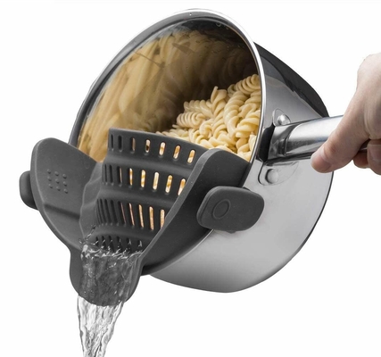 Ein guter Preis. BPA-freie Silikon-Clip-On-Sieber für alle Töpfe und Pfannen Pasta-Sieber Clip-On-Food-Sieber für Fleisch Gemüse Obst Online