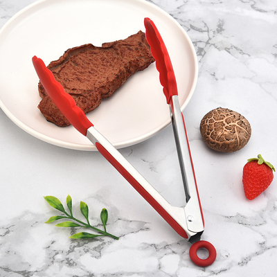 Ein guter Preis. Silikon-Küchenzangen mit Silikon-Tippen Set von 3 hitzebeständigen Zangen Werkzeuge zum Essen servieren 7 Zoll 9 Zoll 12 Zoll Online