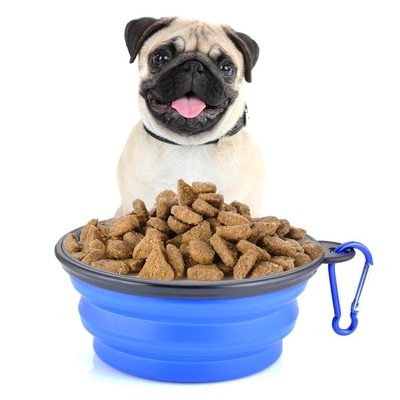 Ein guter Preis. Zusammenklappbare Tierschüssel Hundeschüssel 2 Pack Portable Silikon Tiernahrungsmittel für Hunde und Katzen Nahrungsmittel Wasser Fütterung Reisetasche zum Campen Online
