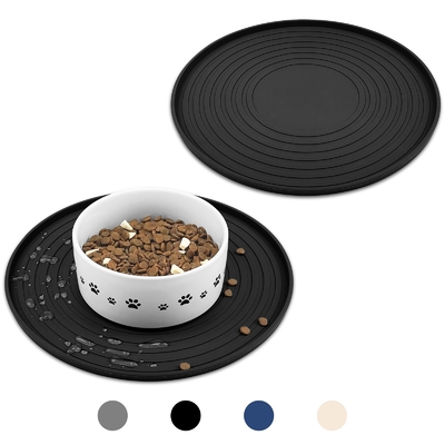 Ein guter Preis. Silikon-Füttermatte für Hunde und Katzen Placemat rutschfeste Wasserdichte Hunde-Schüsselmatten für Lebensmittel Wasser Reise Notwendigkeiten Online