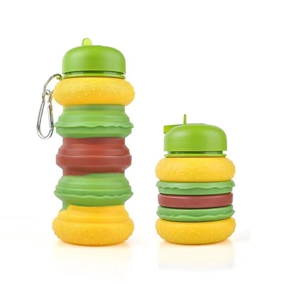Ein guter Preis. Donut Klappwasserflasche für Kinder 19oz BPA-frei undichtes Silikon Regenbogen Wasserflaschen für Schüler Online