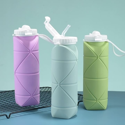 Ein guter Preis. Silikon Klappwasserflaschen Pop seine Wasserflasche für Kleinkinder Campingbecher mit Carabiner Online