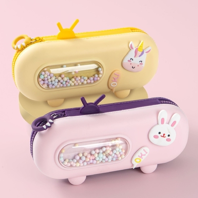 Ein guter Preis. Süßes Silikon Bleistiftgehäuse Mädchen Jungen Bleistifttasche Tasche Schulmaterialien Online
