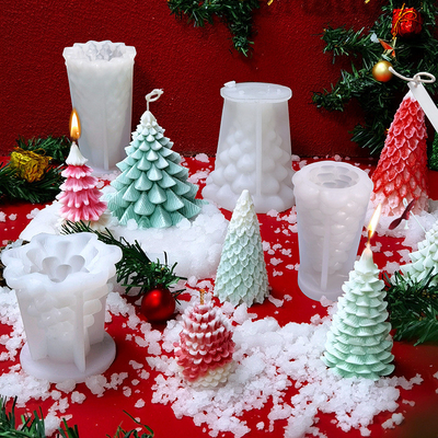Ein guter Preis. Silikon Weihnachtsform für DIY Wachs Kerze Seife Kunsthandwerk Kuchen Schokolade Heimdekor Online