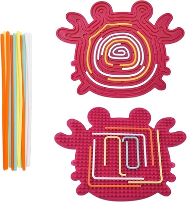 Ein guter Preis. 6 Farben Silikon Fidget Spielzeug zur Beruhigung der Konzentration und Stresslinderung Sensorik-Aktivitätsbrett Online