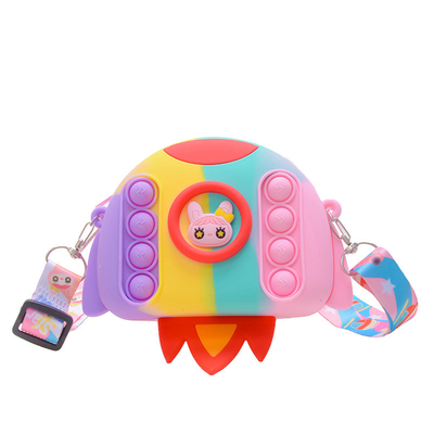 Ein guter Preis. Rakete Cartoon Pop Tasche Tasche Bleistift Fall Crossbody Tasche Tasche Brieftasche Tasche Make-up Tasche Aufbewahrung Behälter Kinder Weihnachtsgeschenk Online