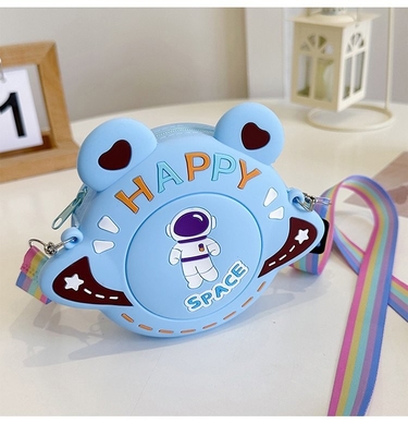 Ein guter Preis. Astronaut Silikon Crossbody Handtasche Stift Stift Hülle Make-up-Tasche Aufbewahrung Tasche Make-up Accessoires Handtasche Handtasche für Kinder Online