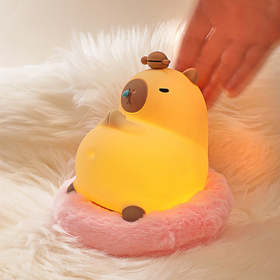Ein guter Preis. Capybara Nachtlicht für Kinder 16 Farbwechsel Kinder Nachtlicht für Kinder Zimmer tragbare Batterie Baby Fütterung Nachtlicht Online