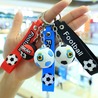 Fußball-Schlüsselketten Zubehör niedliche Kawaii Schlüsselkette ungiftig für Kinder Jungen Mädchen Frauen