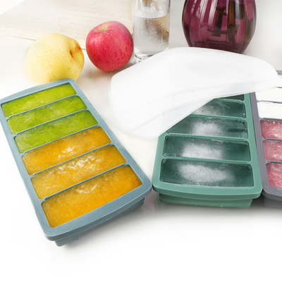 Silikon-Eiswürfel-Träger für Wasserflaschen 12 Hohlraum-Eiswürfel-Schimmel Einfache Freisetzung Lange Eiswürfel-Sticks Geschirrspüler-Sicher