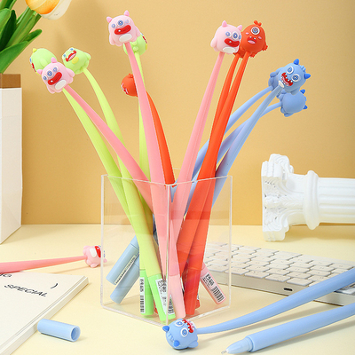Ein guter Preis. 5 Stück süße Cartoon Gel Tintenfeder, Shake Gel Feder für Kinder und Mädchen, Kawaii Schreibfeder Set für Schule Party Büro Zuhause, Studenten Geschenke ((0.5mm, Star Style, Blacak) Online