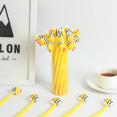 Ein guter Preis. Bienengel-Stift, 28 Stück süßer Zeichentrickfilm-Bienen-Stift für Kinder, 0,5 MM Bulk Black Rollerball-Stift zum Geburtstag Geschenkpreis Studentengeschenk Neuheit Schulversorgung Party Dekoration Online