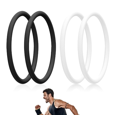 2 Stück Silikon Knieschienenbein Knieband Knieschienenbein zur Linderung von Knieschmerzen Knieschienenbein für Basketball Laufsport Atmungsschienenbein Stützband