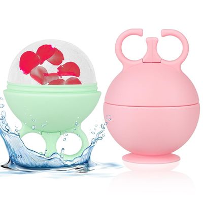 Silikon-Eisroller für das Gesicht, Kältetherapie-Gesichtsmassagegerät gegen Schwellungen, Akne, Rötungen, BPA-frei, OEM-Hautpflege-Tool, Mintgrün