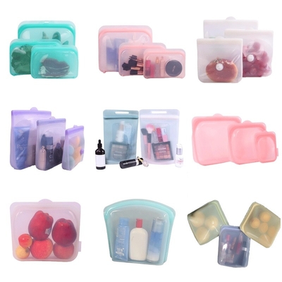 Umweltfreundliche, wiederverwendbare Silikon-Aufbewahrungsbeutel für Lebensmittel – luftdicht, BPA-frei und auslaufsicher – sicher für Gefrierschrank, Mikrowelle und Geschirrspüler – perfekt für die Zubereitung von Mahlzeiten, Reste, Babynahrung und Reisen