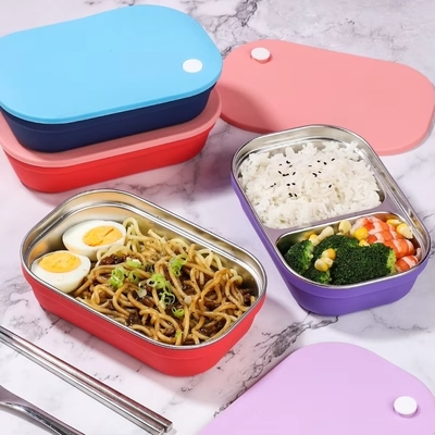 Ein guter Preis. BPA-Free Stainless Steel Bento Box for Kids with Silicone Sleeve Online
