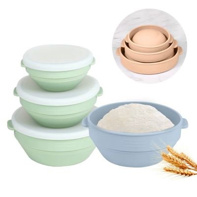 Ein guter Preis. Upgraded Silicone Sourdough Bread Proofing Basket With Handles - Reinforced Rim Support, 9 Inch Round Foldable Bowls For Sourdough Bread Baking, Oven & Dishwasher Safe-BPA Free Online