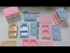 Mahlzeitenvorbereitung einfach gemacht! 3-packige Silikon Snackbehälter mit Deckel.